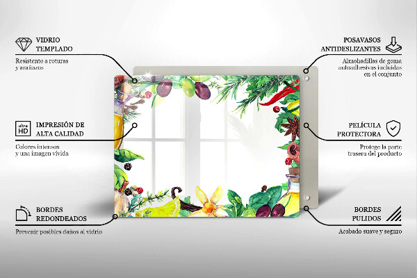 Kryt na plynový sporák Maľované jedlo