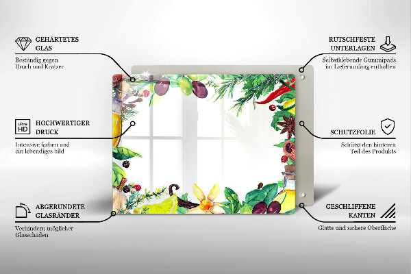 Kryt na plynový sporák Maľované jedlo