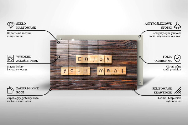 Kryt na plynový sporák Enjoy your meal