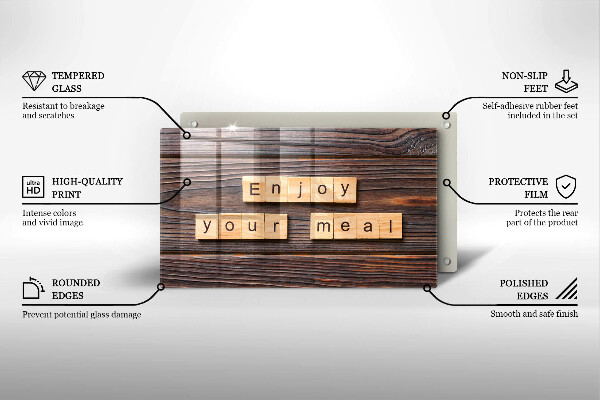 Kryt na plynový sporák Enjoy your meal