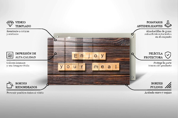 Kryt na plynový sporák Enjoy your meal