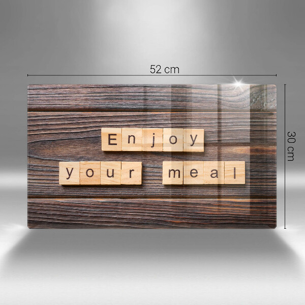 Kryt na plynový sporák Enjoy your meal