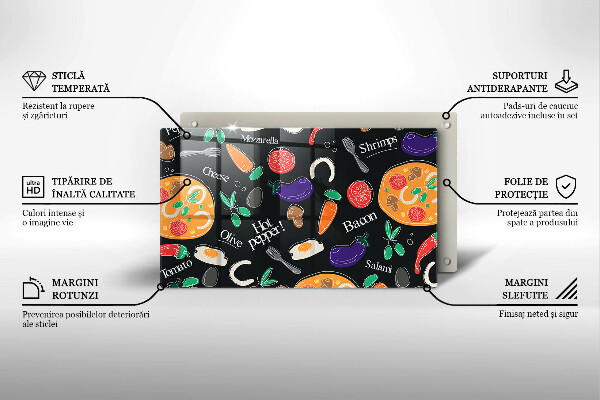 Kryt na plynový sporák Jedlo ilustrácie