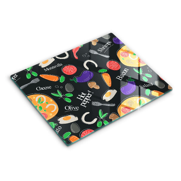 Kryt na plynový sporák Jedlo ilustrácie