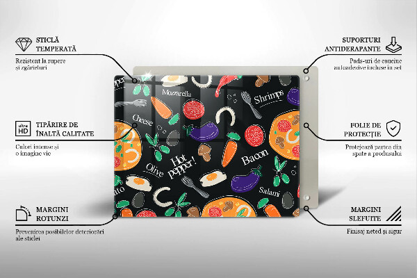 Kryt na plynový sporák Jedlo ilustrácie