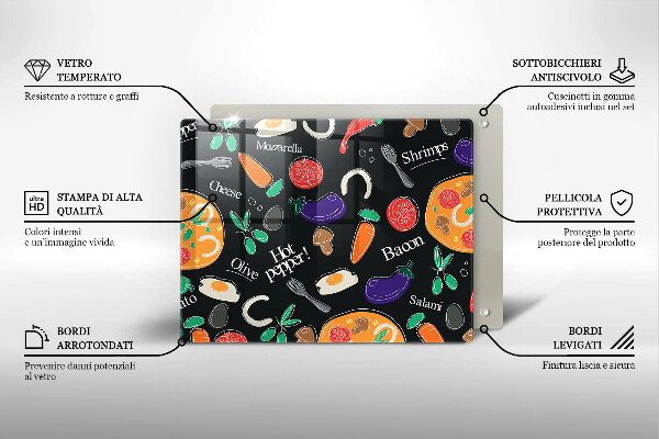 Kryt na plynový sporák Jedlo ilustrácie