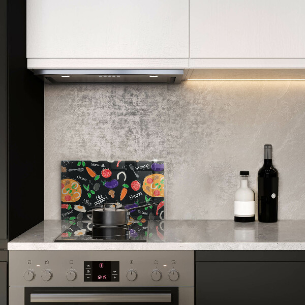 Kryt na plynový sporák Jedlo ilustrácie