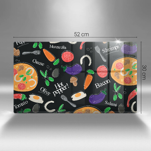 Kryt na plynový sporák Jedlo ilustrácie