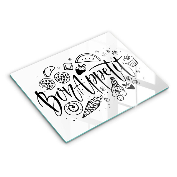 Sklenený kryt za sporák Bon Appetit