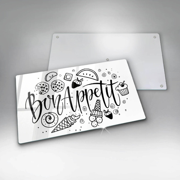 Sklenený kryt za sporák Bon Appetit