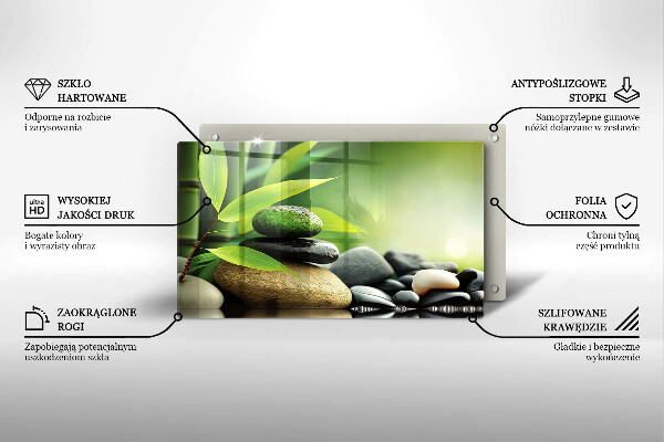 Kryt na plynový sporák Zen bambusové kamene