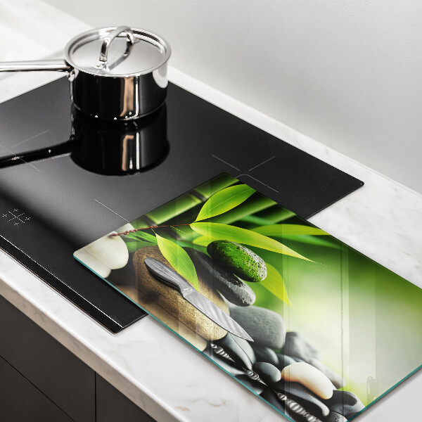 Kryt na plynový sporák Zen bambusové kamene