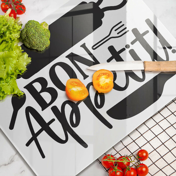 Kryt na plynový sporák Nápis Bon Appetit