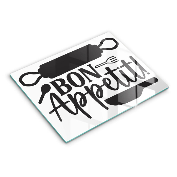 Kryt na plynový sporák Nápis Bon Appetit