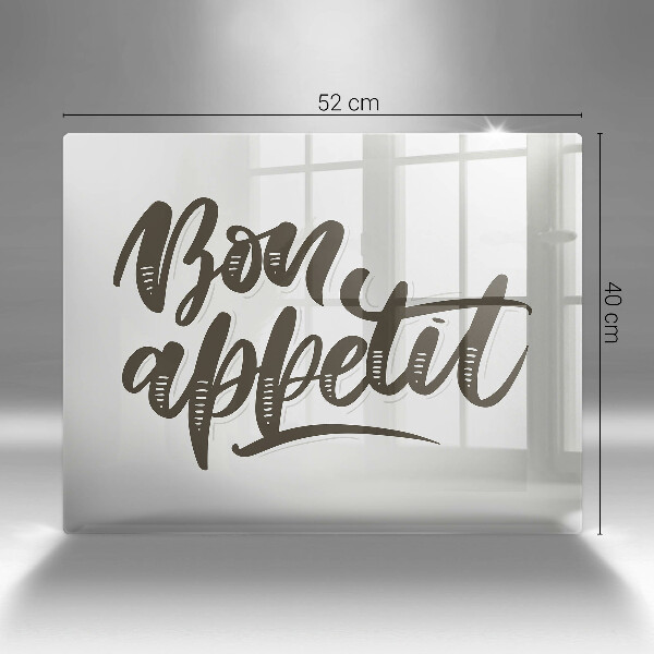 Kryt na plynový sporák Bon Appetit nápis