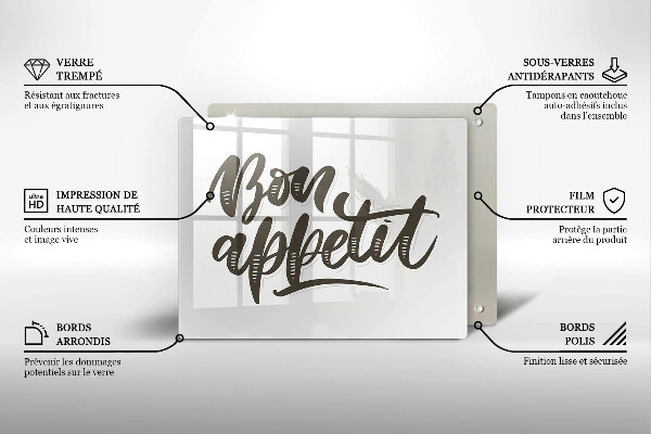 Kryt na plynový sporák Bon Appetit nápis