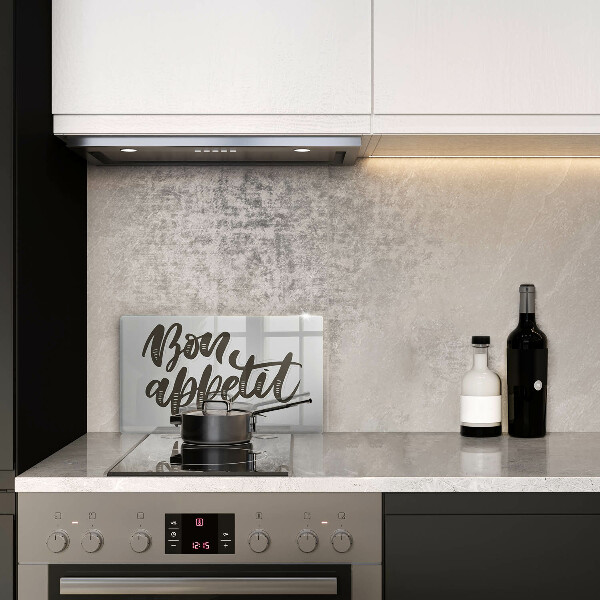 Kryt na plynový sporák Bon Appetit nápis