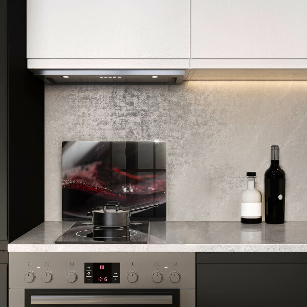 Kryt na plynový sporák Červené víno v pohári