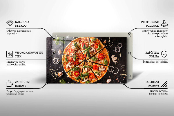 Kryt na plynový sporák Pizza s hubami