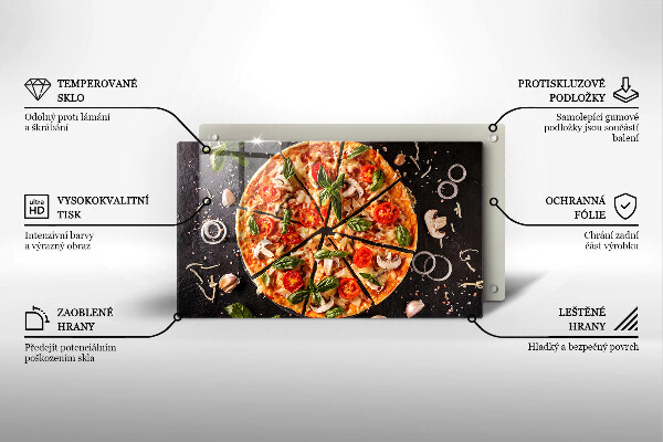 Kryt na plynový sporák Pizza s hubami