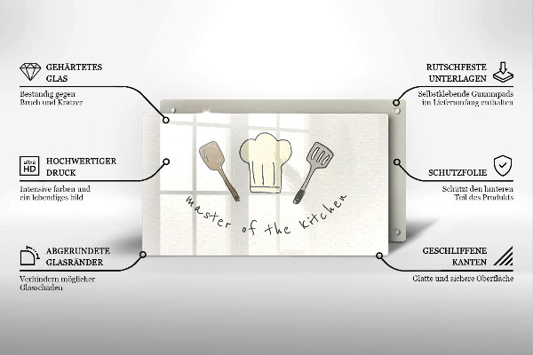 Kryt na plynový sporák Master of the Kitchen