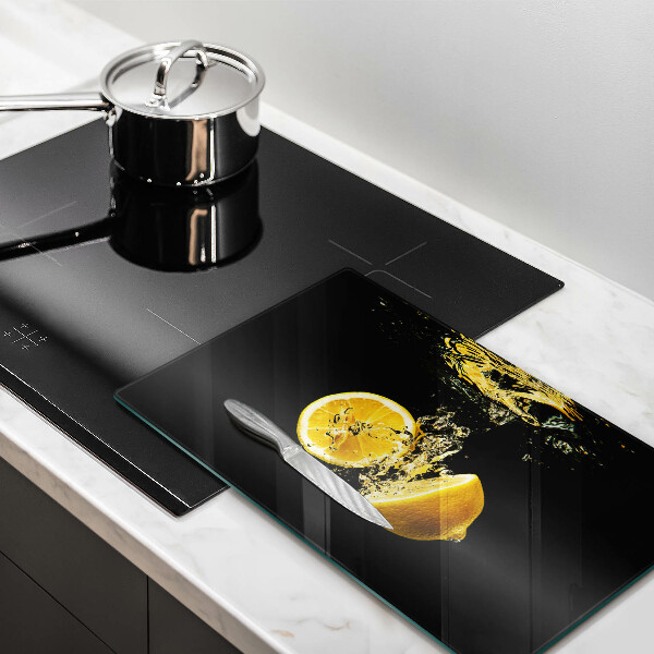 Krycia doska na sklokeramickú varnú dosku Šťavnaté citrónové ovocie