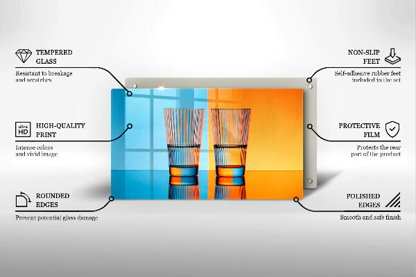 Kryt na plynový sporák Dva poháre vody