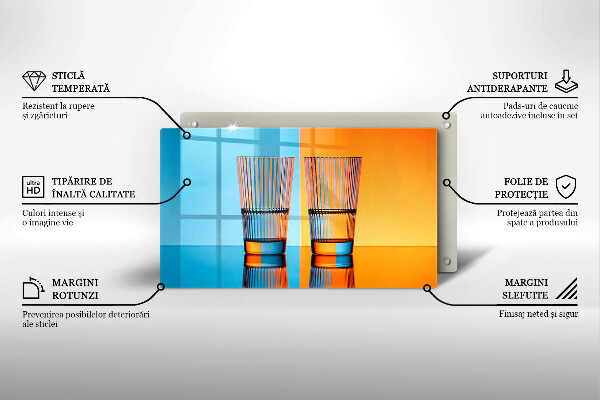 Kryt na plynový sporák Dva poháre vody
