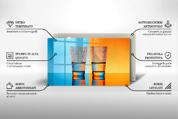 Kryt na plynový sporák Dva poháre vody