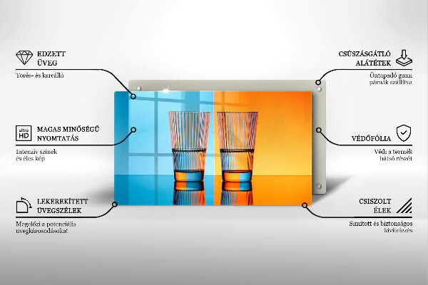 Kryt na plynový sporák Dva poháre vody
