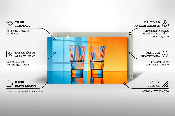 Kryt na plynový sporák Dva poháre vody