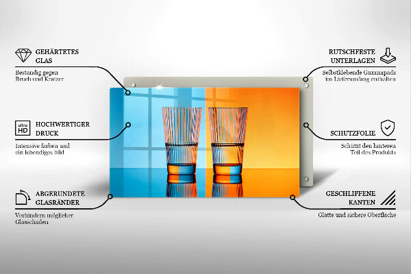 Kryt na plynový sporák Dva poháre vody