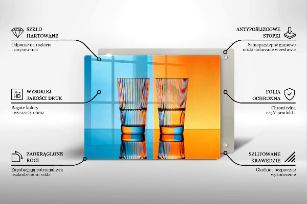 Kryt na plynový sporák Dva poháre vody