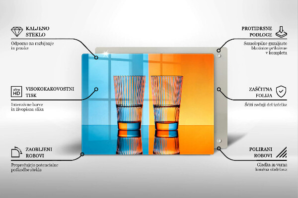 Kryt na plynový sporák Dva poháre vody