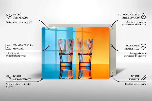 Kryt na plynový sporák Dva poháre vody