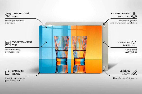 Kryt na plynový sporák Dva poháre vody