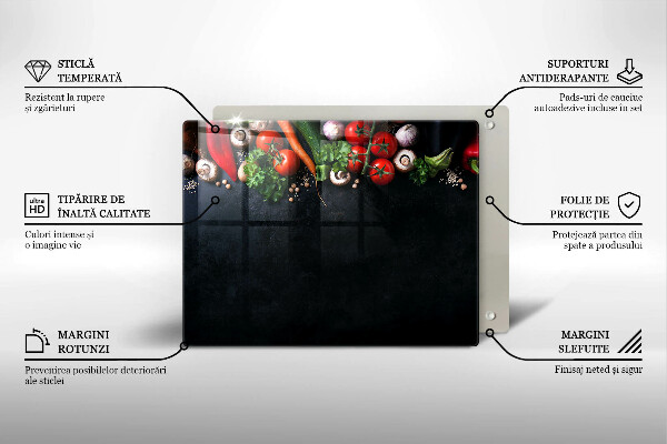 Kryt na plynový sporák Farebná zelenina