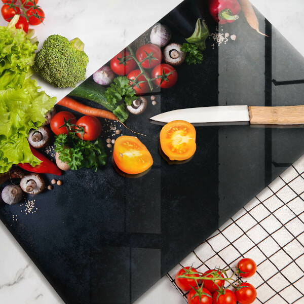 Kryt na plynový sporák Farebná zelenina