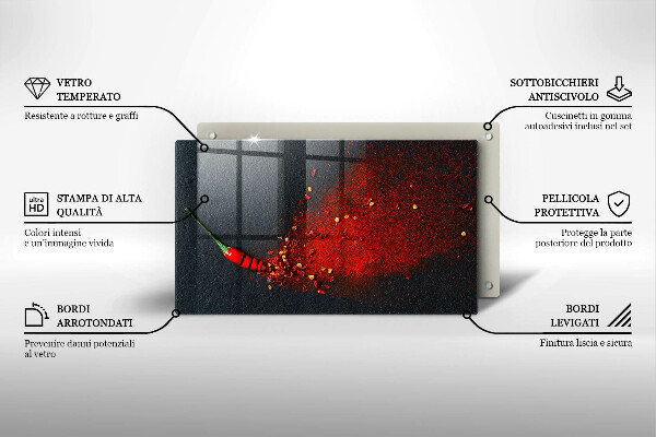 Kryt na plynový sporák Čili paprička