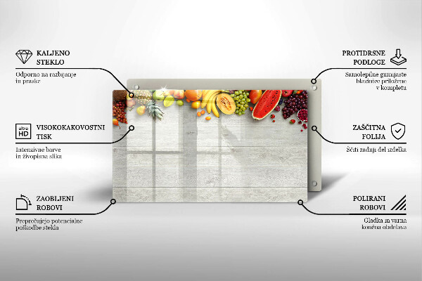 Kryt na plynový sporák Ovocie na doskách