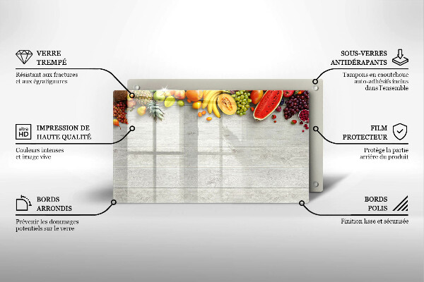 Kryt na plynový sporák Ovocie na doskách