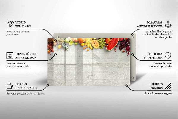 Kryt na plynový sporák Ovocie na doskách