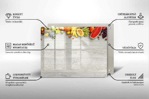 Kryt na plynový sporák Ovocie na doskách