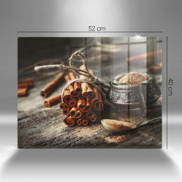 Sklenený kryt za sporák Vanilkové struky