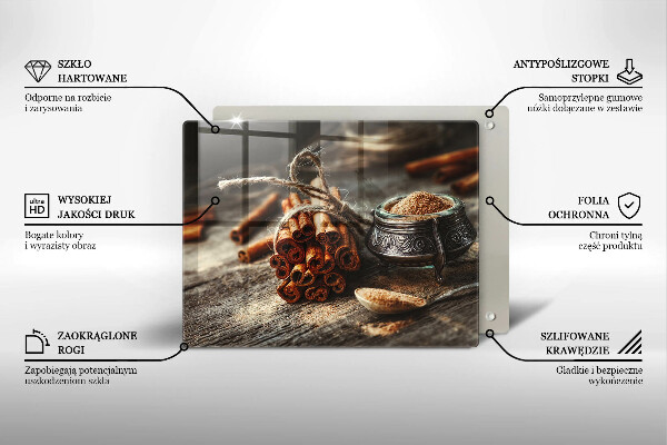 Sklenený kryt za sporák Vanilkové struky