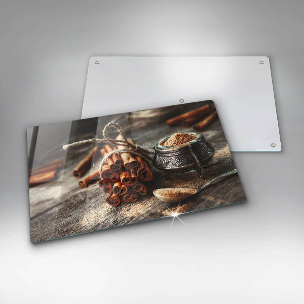 Sklenený kryt za sporák Vanilkové struky