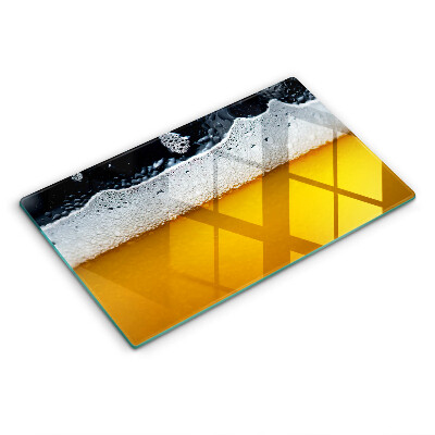 Sklenený kryt za sporák Pite pivnú penu