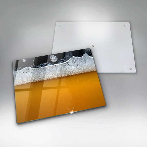 Sklenený kryt za sporák Pite pivnú penu