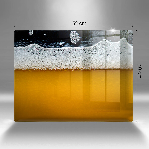 Sklenený kryt za sporák Pite pivnú penu