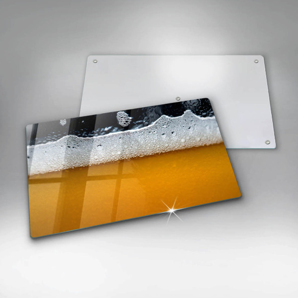 Sklenený kryt za sporák Pite pivnú penu